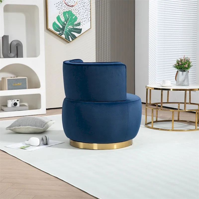 Fauteuil d'appoint pivotant à 360° - Rembourrage velours