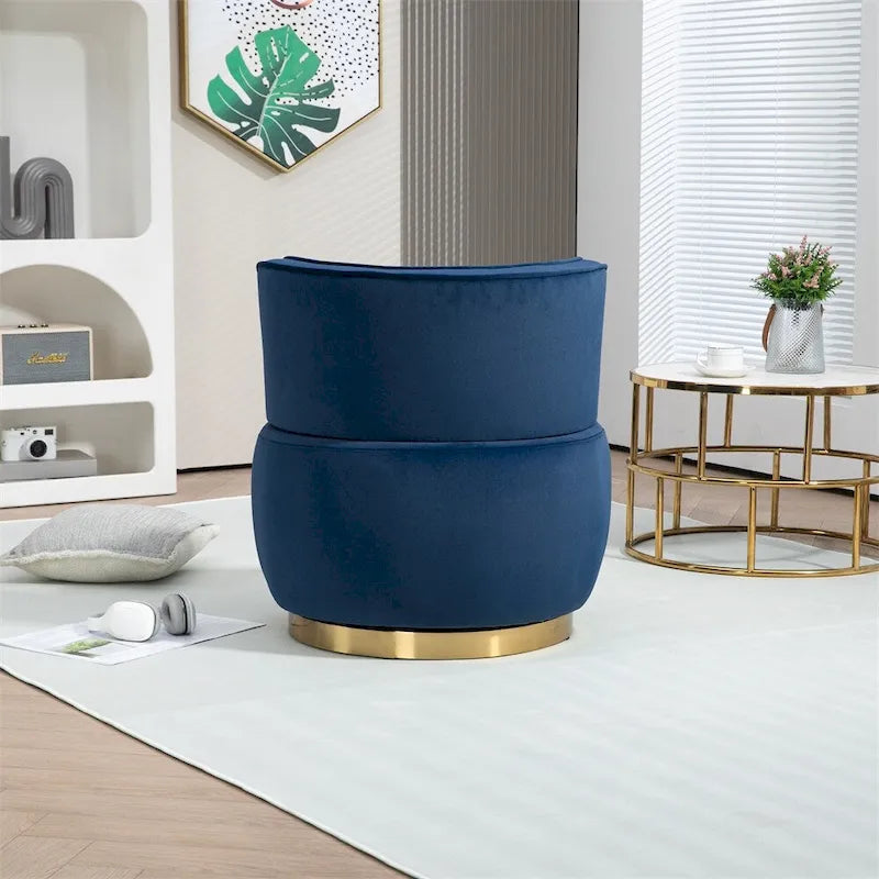 Fauteuil d'appoint pivotant à 360° - Rembourrage velours