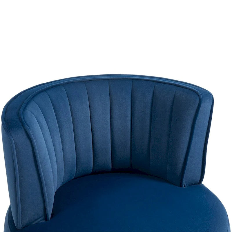 Fauteuil d'appoint pivotant à 360° - Rembourrage velours