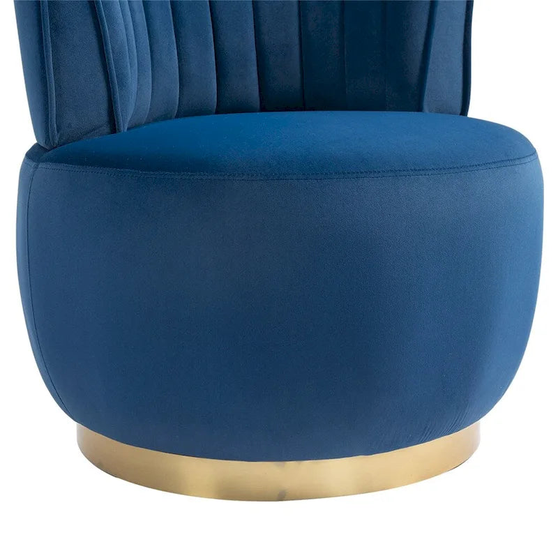 Fauteuil d'appoint pivotant à 360° - Rembourrage velours