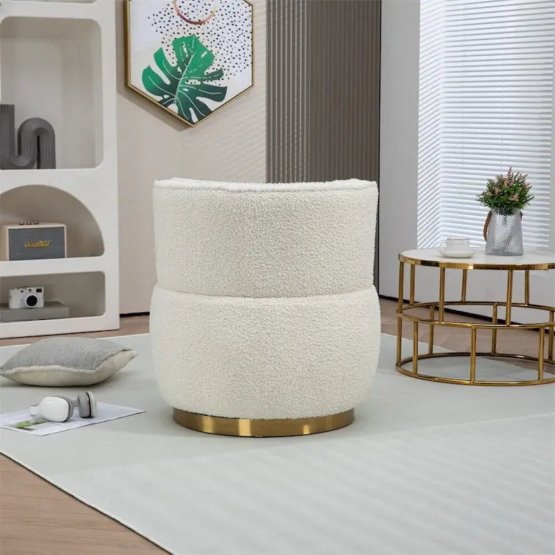 Fauteuil d'appoint pivotant à 360° - Rembourrage velours