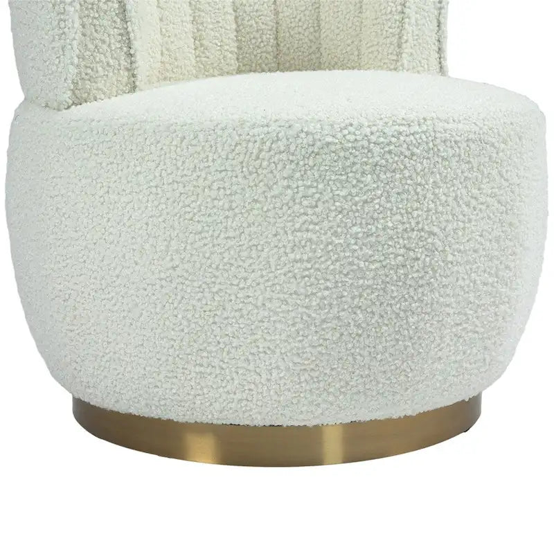 Fauteuil d'appoint pivotant à 360° - Rembourrage velours