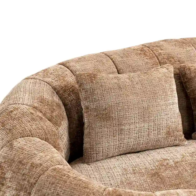 Fauteuil Poire à Dossier Haut - Canapé Lounge Rempli de Mousse