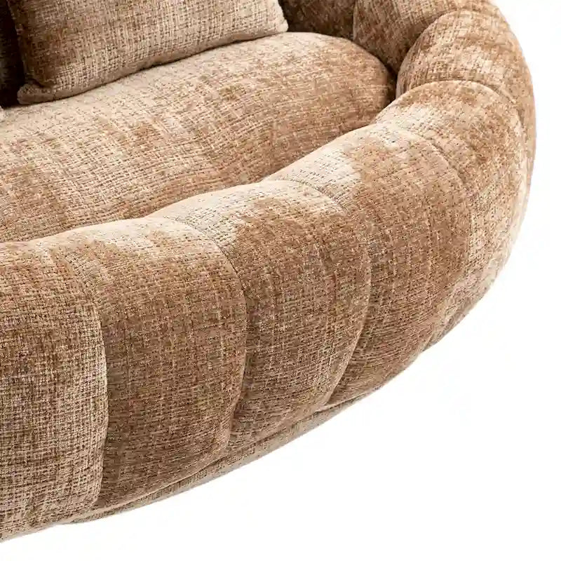 Fauteuil Poire à Dossier Haut - Canapé Lounge Rempli de Mousse