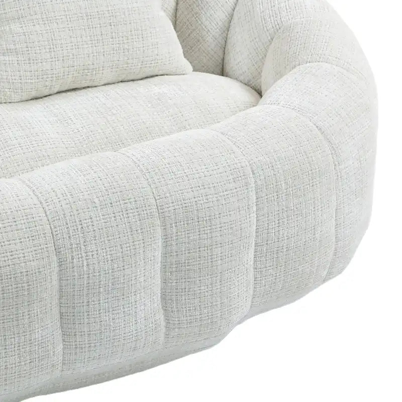 Fauteuil Poire à Dossier Haut - Canapé Lounge Rempli de Mousse