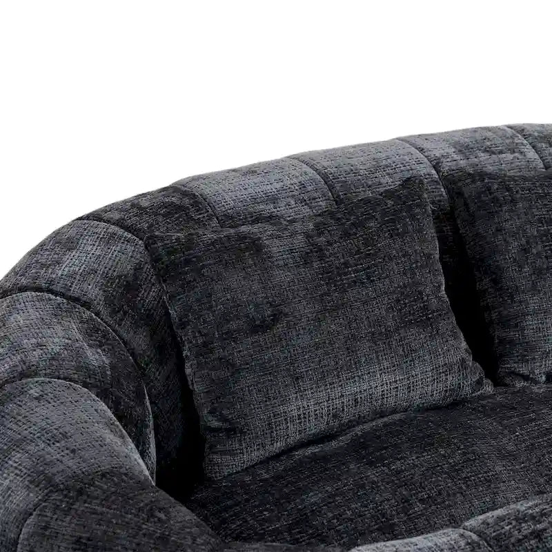 Fauteuil Poire à Dossier Haut - Canapé Lounge Rempli de Mousse
