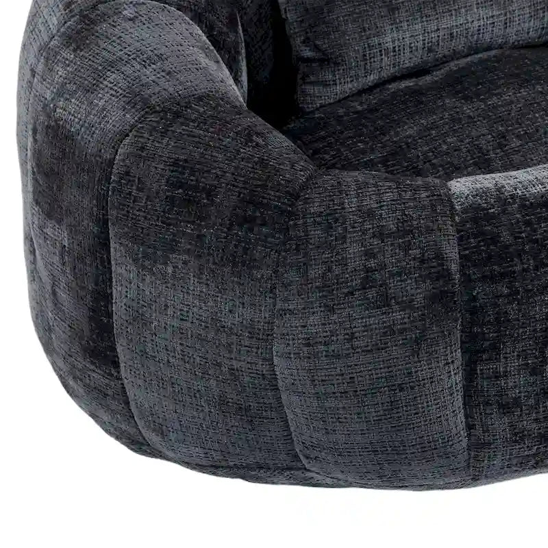 Fauteuil Poire à Dossier Haut - Canapé Lounge Rempli de Mousse