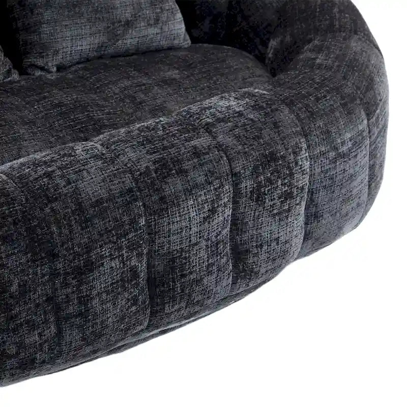 Fauteuil Poire à Dossier Haut - Canapé Lounge Rempli de Mousse