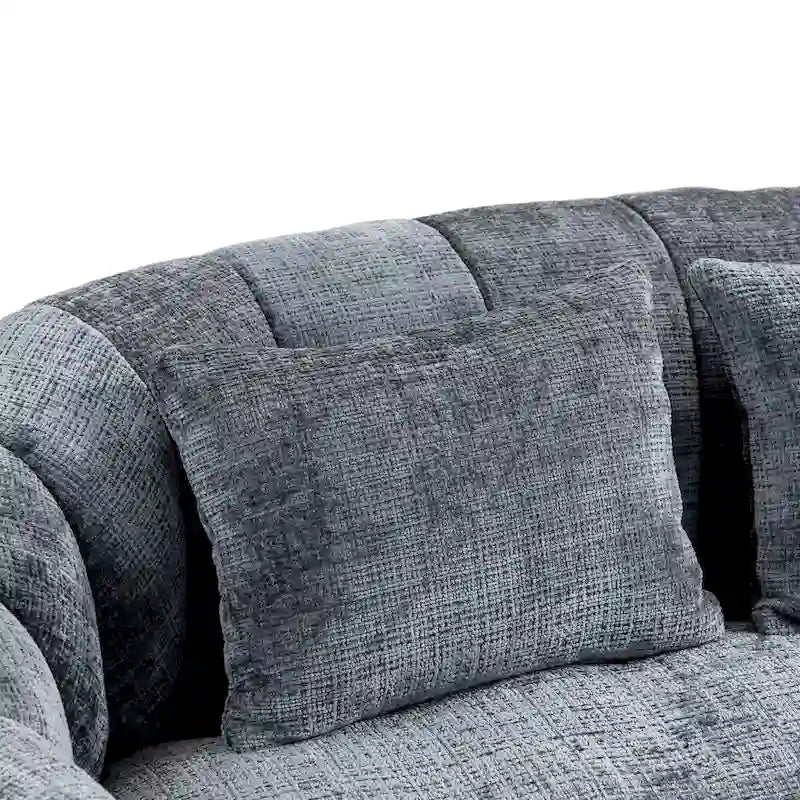 Fauteuil Poire à Dossier Haut - Canapé Lounge Rempli de Mousse
