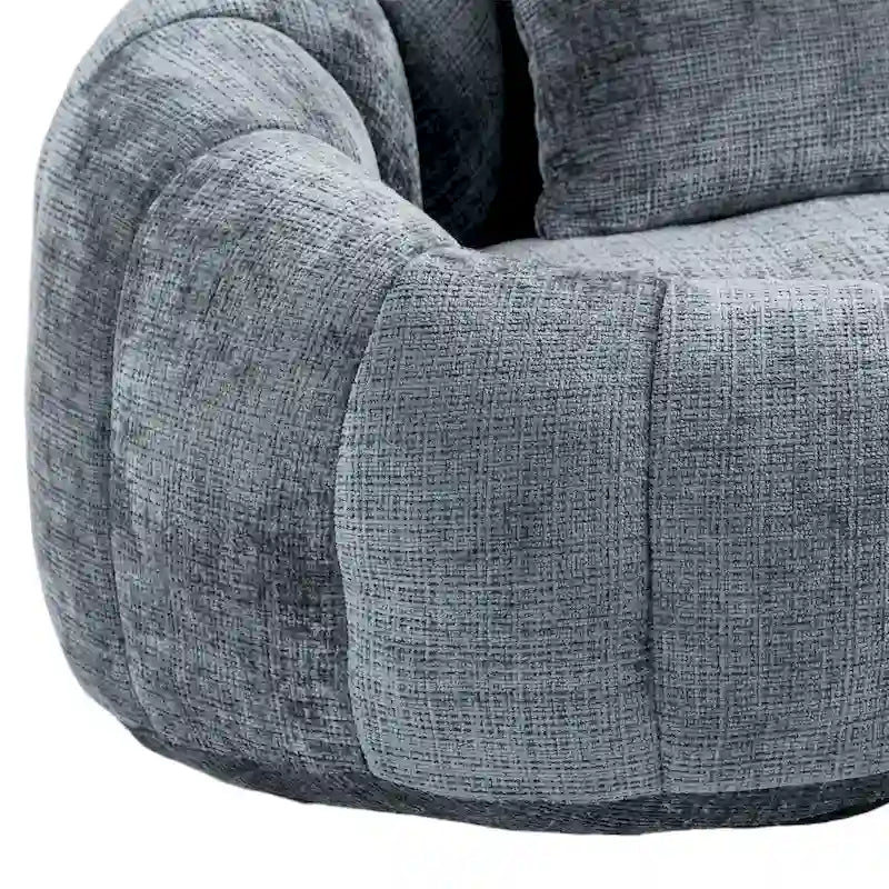 Fauteuil Poire à Dossier Haut - Canapé Lounge Rempli de Mousse
