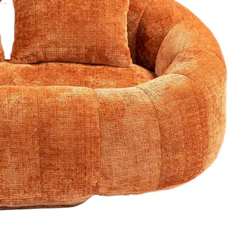 Fauteuil Poire à Dossier Haut - Canapé Lounge Rempli de Mousse
