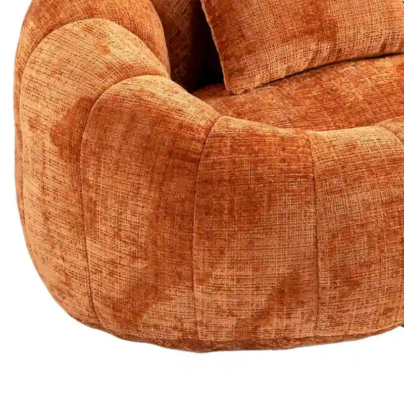 Fauteuil Poire à Dossier Haut - Canapé Lounge Rempli de Mousse