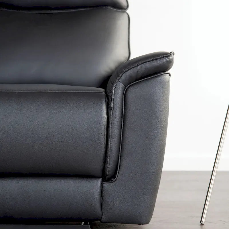 Fauteuil inclinable manuel en similicuir moderne