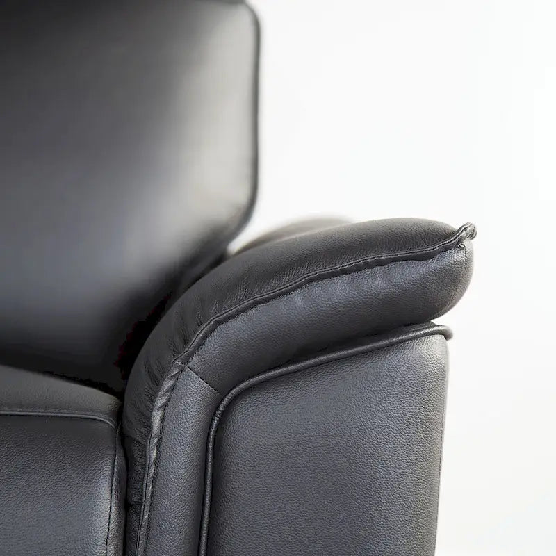 Fauteuil inclinable manuel en similicuir moderne