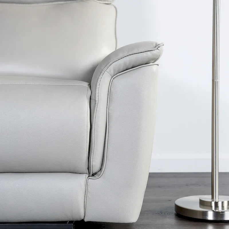 Fauteuil inclinable manuel en similicuir moderne