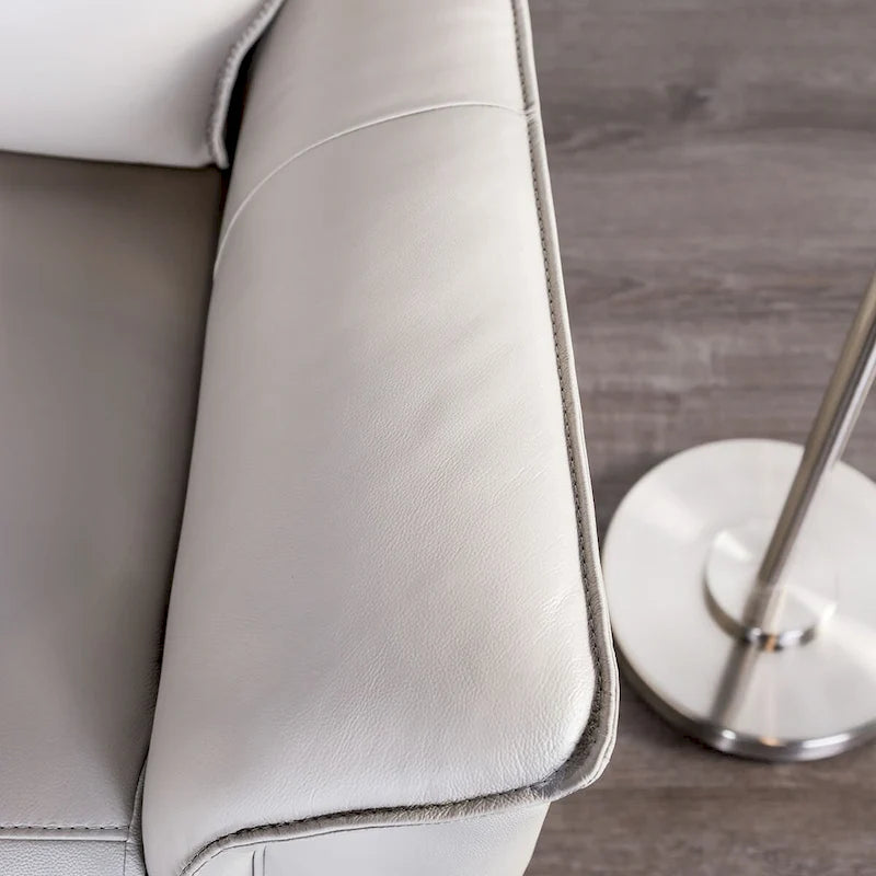 Fauteuil inclinable manuel en similicuir moderne